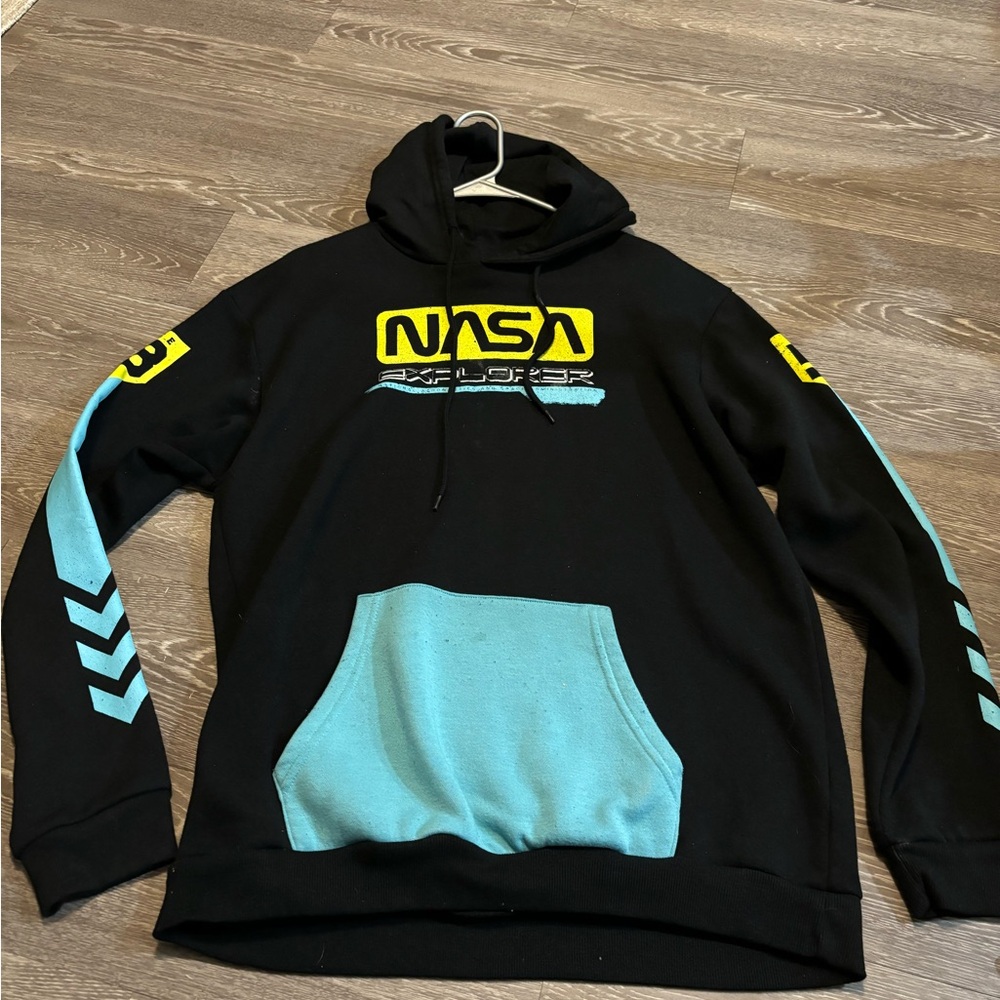 Chemistry Black Hoodie with Yellow and Light Blue Accents